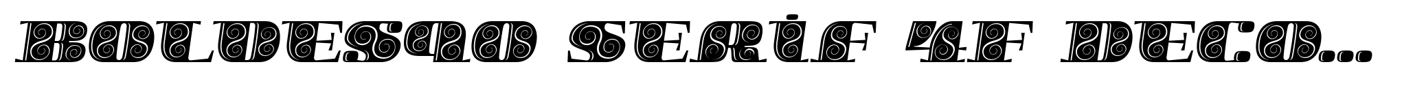 Boldesqo Serif 4F Decor Italic image